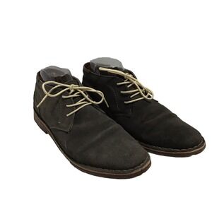 Kenneth Cole Reaction Size 9 Mens Leather Chukka Lace Up Brown Dress Shoe